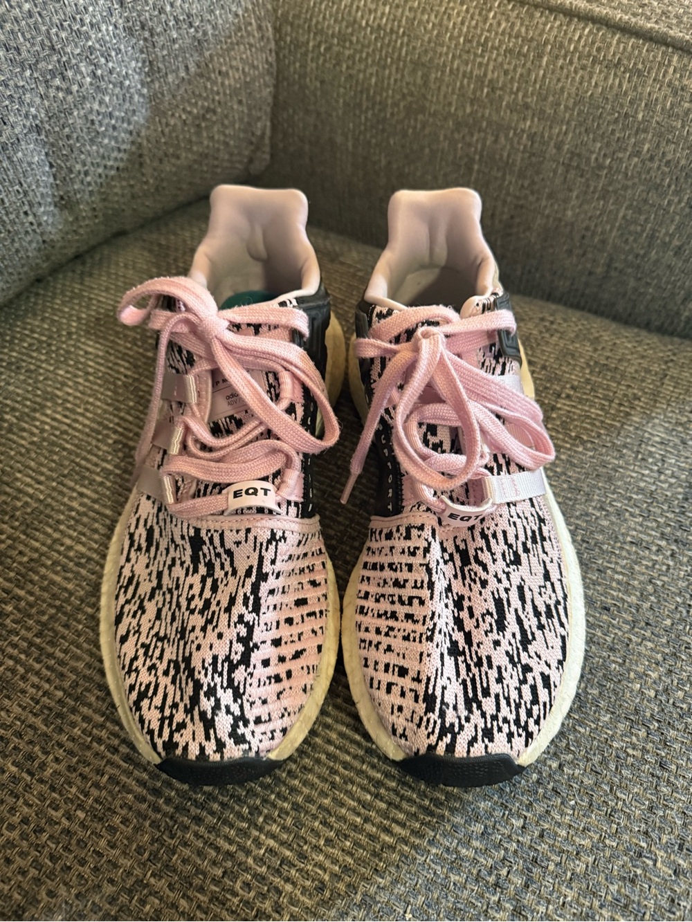 adidas Women's Pink and Black Athletic Shoes - Picture 3 of 6